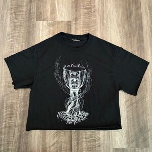 008 - HEARTLAND PAGAN FESTIVAL 2015 CROPPED T SHIRT